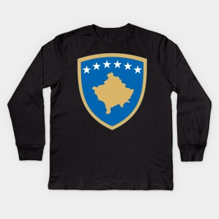 Coat of arms of Kosovo Kids Long Sleeve T-Shirt